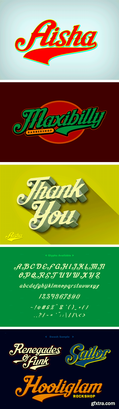 Aisha Script Font Family - 2 Fonts $20 Aisha Script Font Family - 2 Fonts $20