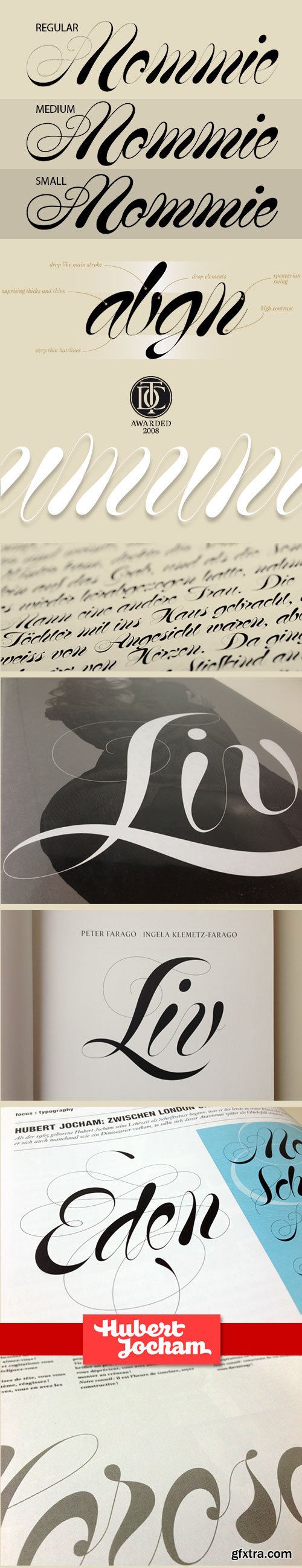 Mommie Font Family 3xOTF - Hubert Jocham &euro;117