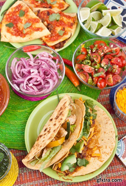 Mexican Food - Taco, Tortillas, Nachos, 25xUHQ JPEG