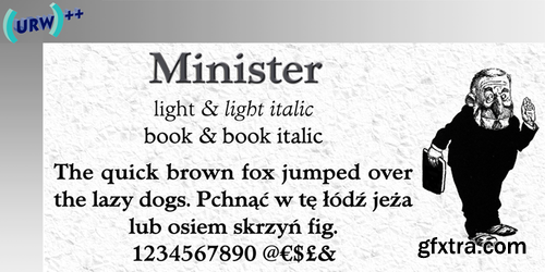 Minister Font Family $59