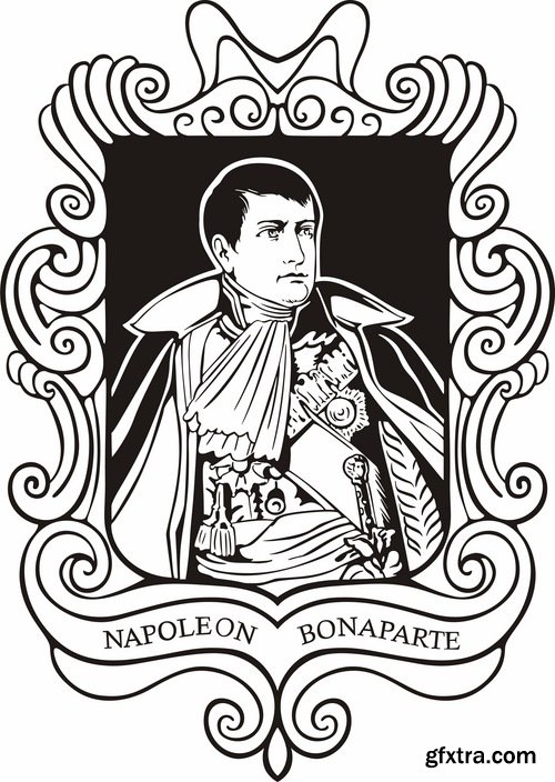 Collection of images of Napoleon vector image 25 Eps