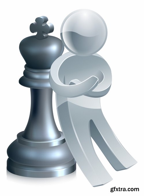 Collection of images of chess vector image 25 Eps