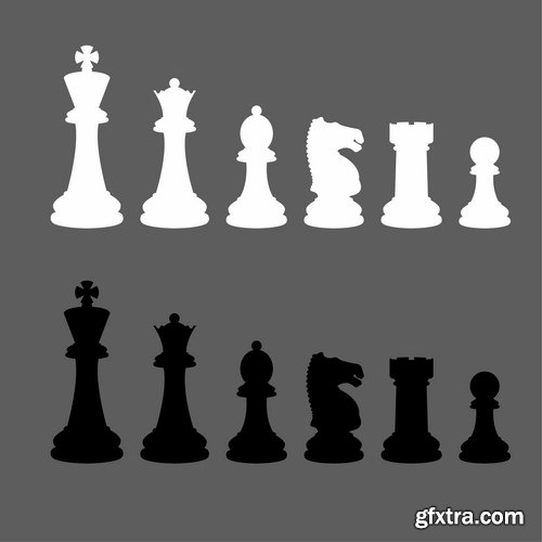 Collection of images of chess vector image 25 Eps