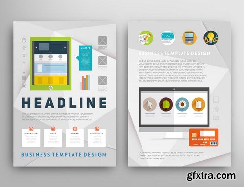 37SS Flyer Design Template, 25xEPS