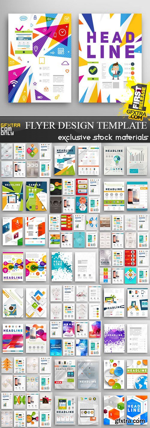 Flyer Design Templates 25xEPS