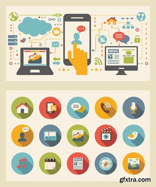 Flat Design Collection 2, 25xEPS