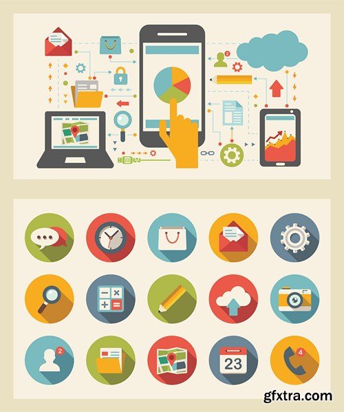 Flat Design Collection 2, 25xEPS