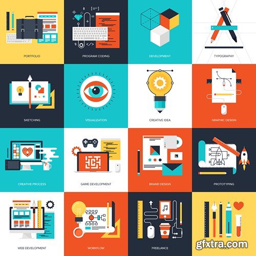 Flat Design Collection 2, 25xEPS