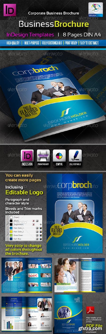 Corporate Business InDesign Brochure (8 pages)