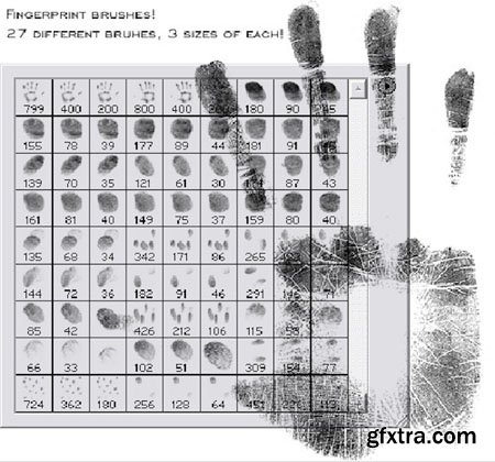 Fingerprint Photoshop Brushes ABR (Re-Up)