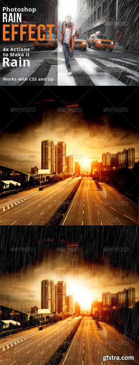 Rain Effect Photoshop Actions (Re-Up)