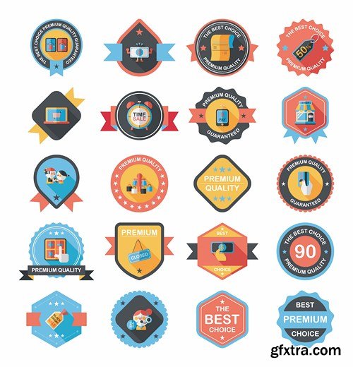 Flat Icons 2 - Design Vector Collection, 25xEPS