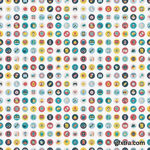 Flat Icons 2 - Design Vector Collection, 25xEPS