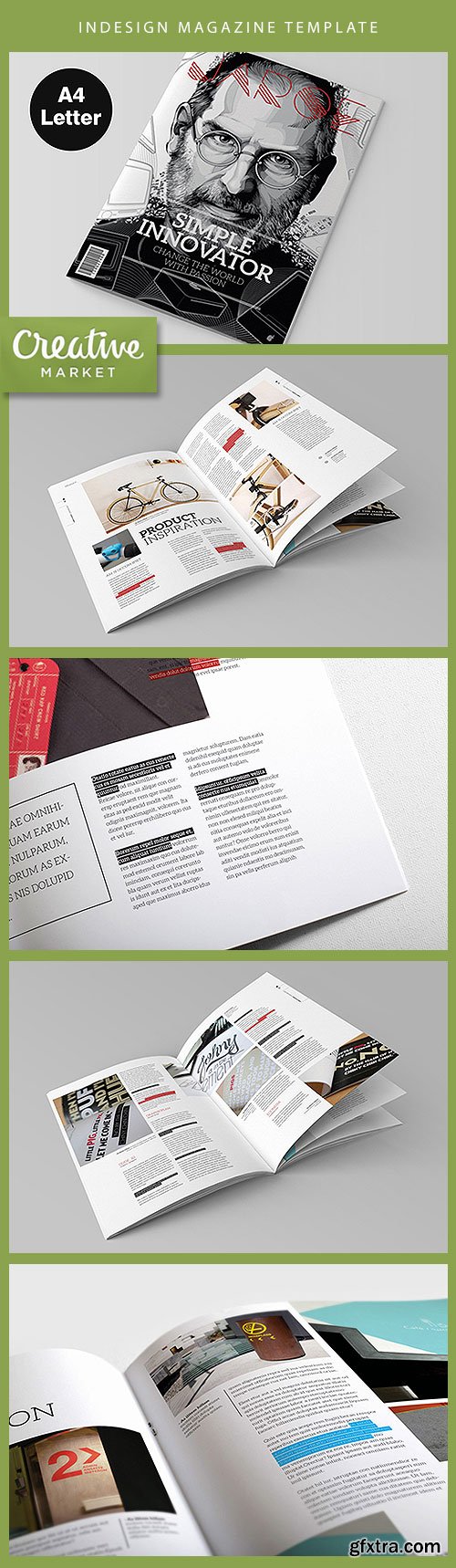 InDesign Magazine Template 8185