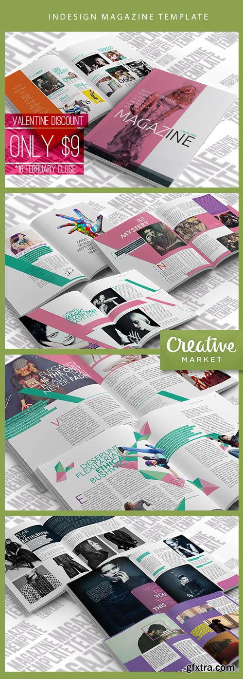 InDesign Magazine Template CM 23386