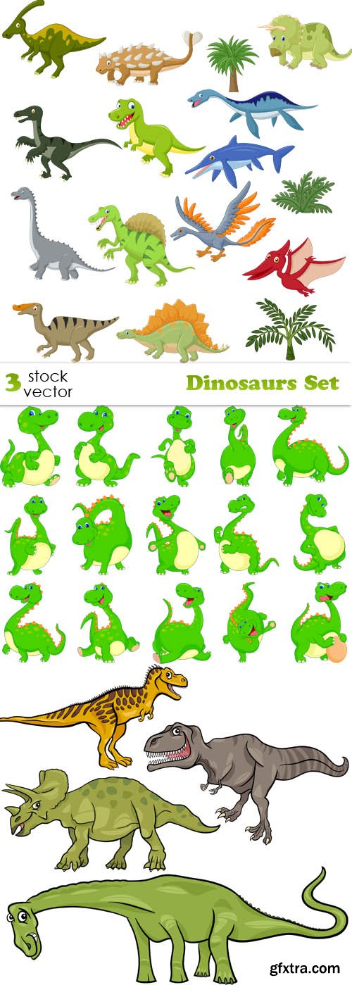 Vectors - Dinosaurs Set