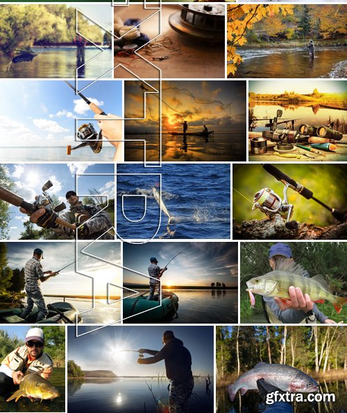 Stock Photos - Fishing, 25xJPG