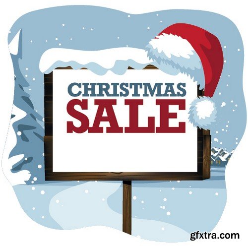 Stock Vectors - Christmas Sale 3, 25xEPS