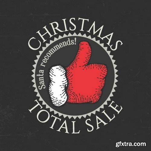 Stock Vectors - Christmas Sale 3, 25xEPS
