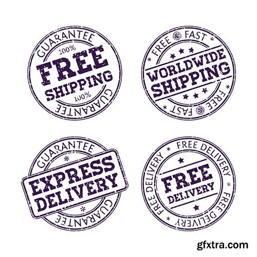 Stamps Vector Collection, 25xEPS