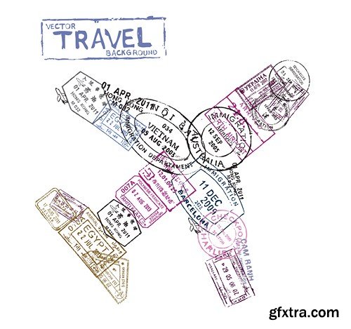 Stamps Vector Collection, 25xEPS