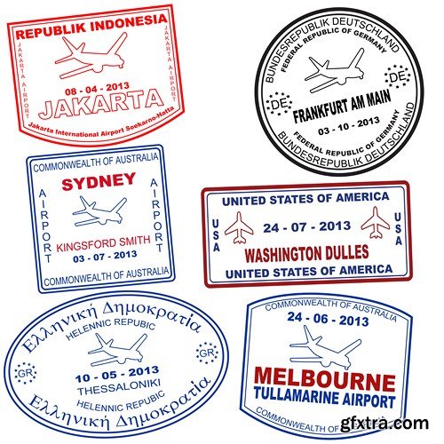 Stamps Vector Collection, 25xEPS