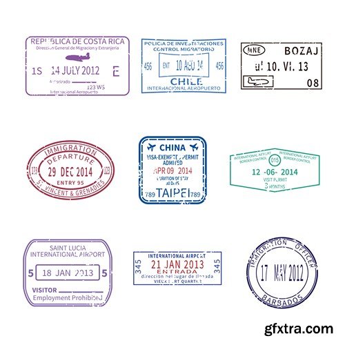 Stamps Vector Collection, 25xEPS