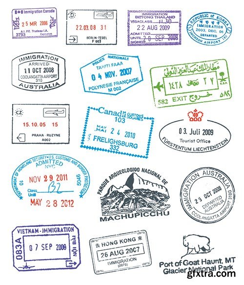 Stamps Vector Collection, 25xEPS