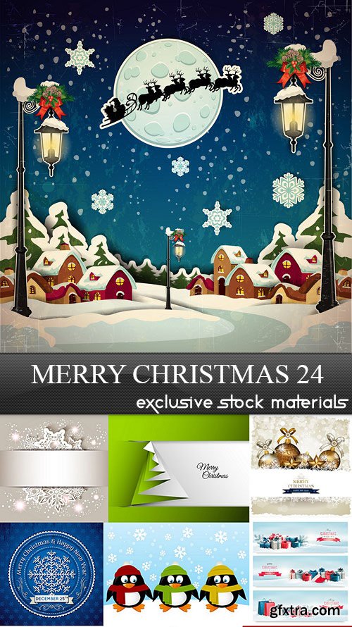 Merry Christmas 24, 25xEPS Merry Christmas 24, 25xEPS