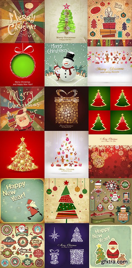 Merry Christmas 25, 25xEPS Merry Christmas 25, 25xEPS