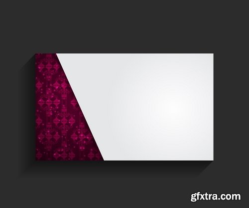Collection of vector images of business cards 25 Eps