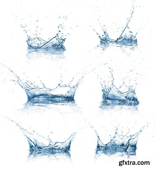 Water Splashes, 25xUHQ JPEG
