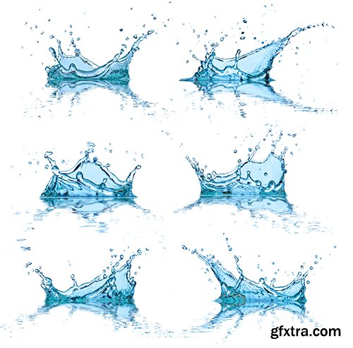 Water Splashes, 25xUHQ JPEG