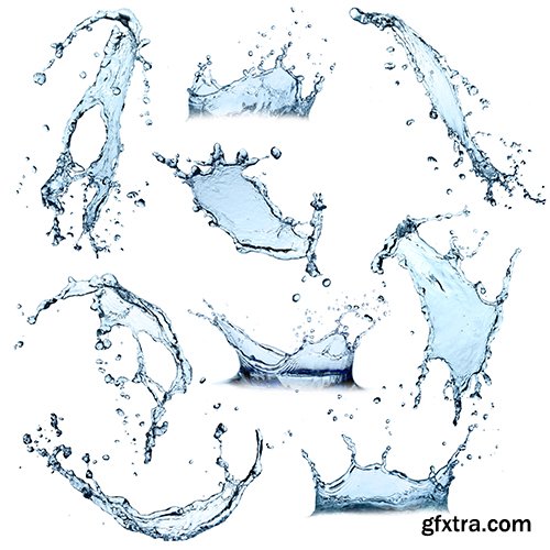 Water Splashes, 25xUHQ JPEG