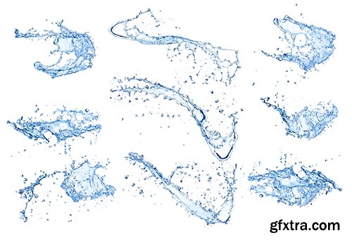 Water Splashes, 25xUHQ JPEG