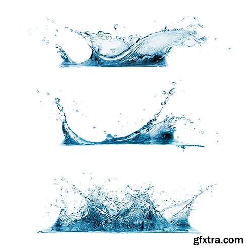 Water Splashes, 25xUHQ JPEG