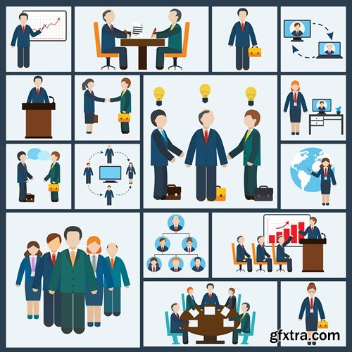 Flat Design Collection 4, 25xEPS