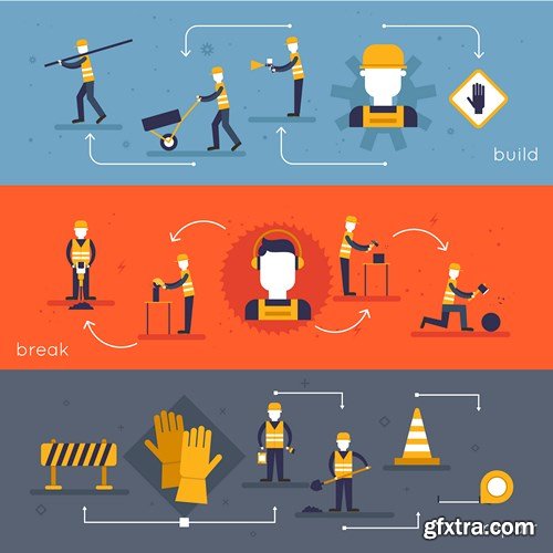 Flat Design Collection 4, 25xEPS