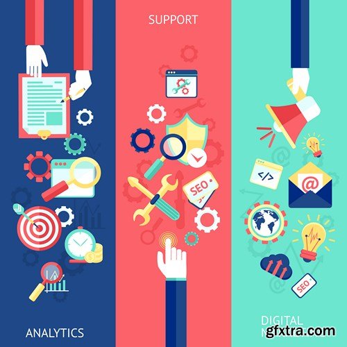 Flat Design Collection 4, 25xEPS