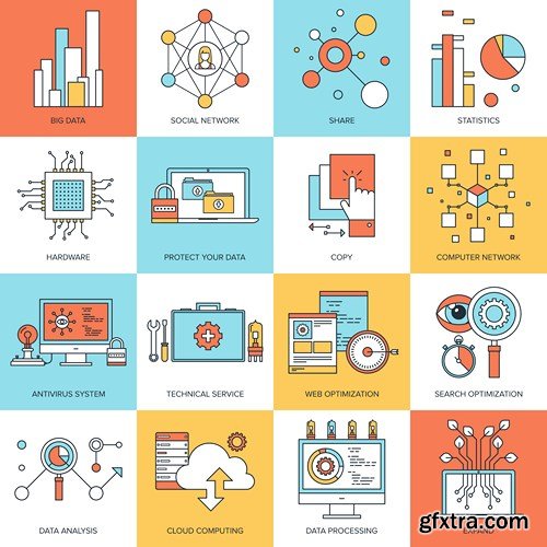 Flat Design Collection 4, 25xEPS