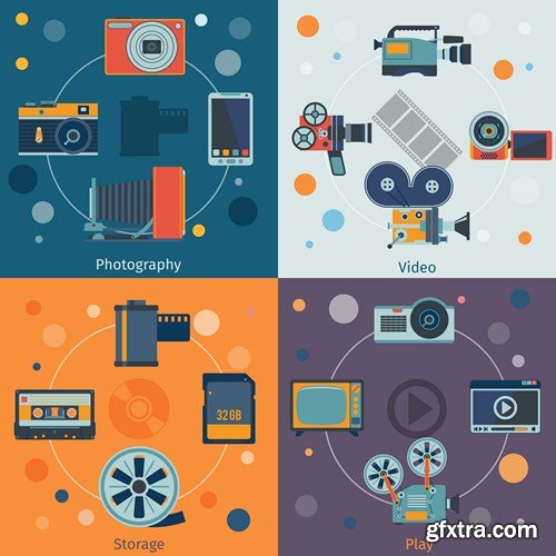 Flat Design Collection 4, 25xEPS