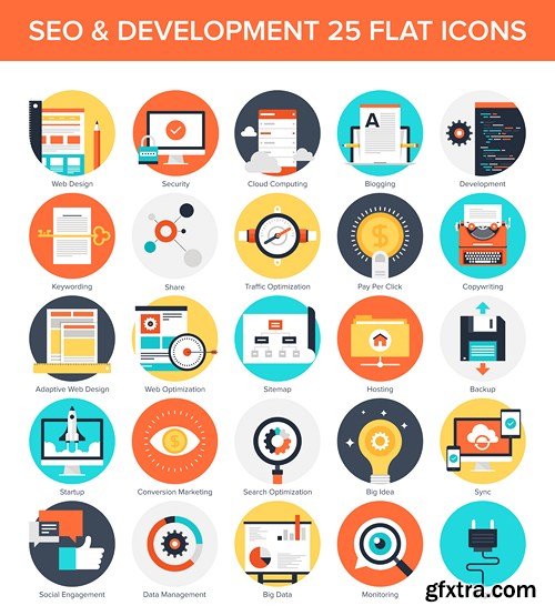 Flat Design Collection 4, 25xEPS