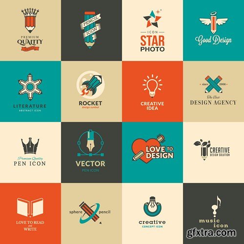 Logo &amp; Icons - Design Vector Collection, 25xEPS