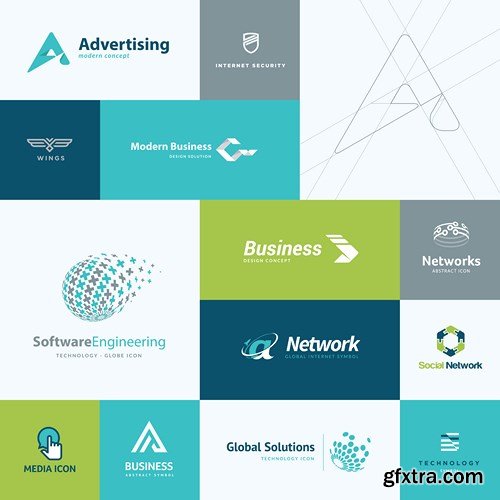 Logo &amp; Icons - Design Vector Collection, 25xEPS