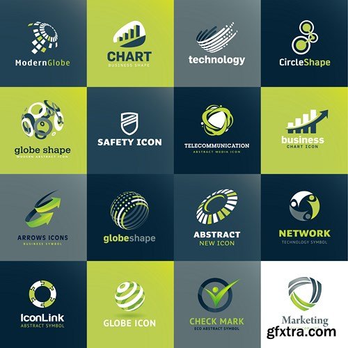 Logo &amp; Icons - Design Vector Collection, 25xEPS