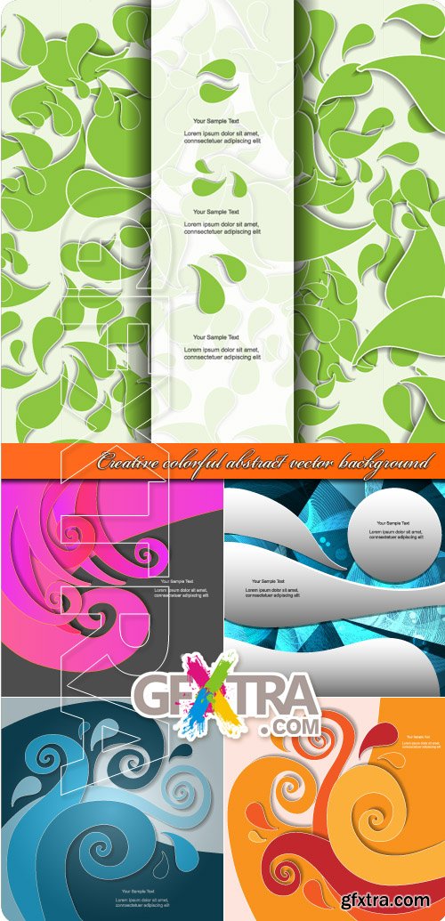 Creative colorful abstract vector background