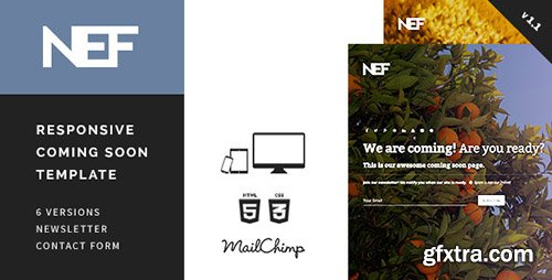 ThemeForest - Nef - Responsive Coming Soon Template - RIP