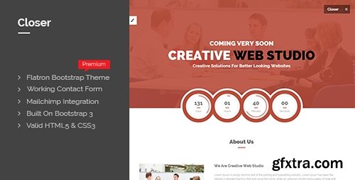 ThemeForest - Closer - Bootstrap 3 Coming Soon Page - RIP