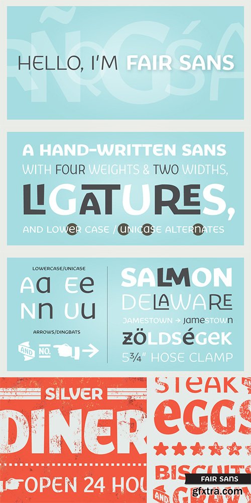 Fair Sans Font Family 8 Fonts $120