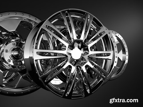 Collection of different wheels for cars 25 HQ Jpeg